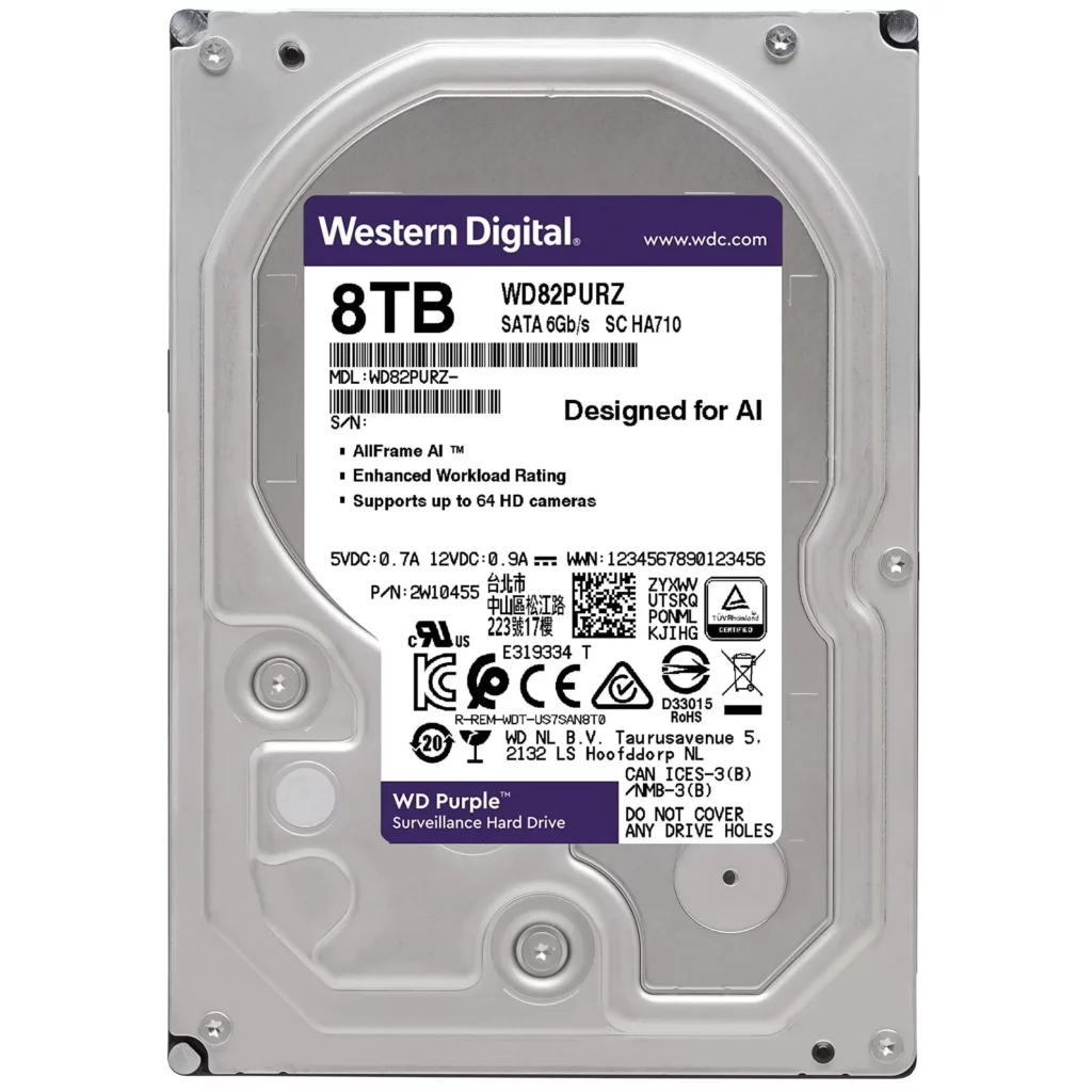 Read more about the article HDD WD Hikvision WD82PURX-78 3.5 Purple 8TB