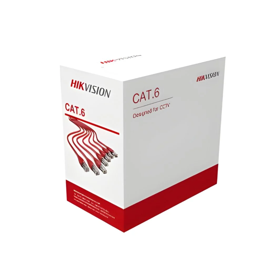 Read more about the article Hikvision 305 m CAT6 UTP Network Cable (Solid Copper, 0.55 mm, Orange)